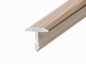 Порог (стык) Русский профиль Т-образный декорированный, 13*900 мм, Груша белая